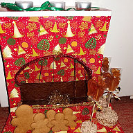 Новогодние камины из коробок