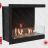Встроенный биокамин Lux Fire Угловой 755 М (правый угол)