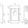 Печь DEFRO HOME PICO, 6,6 кВт, черная сталь