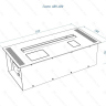 Автоматический биокамин Lux Fire Smart Flame 600 RC INOX