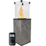 УЛИЧНЫЙ НАГРЕВАТЕЛЬ PATIO/MINI/G31/37MBAR/Q/N/P/G, NATURALI PIETRA GREY, с пультом ДУ