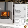 Дровяной камин PANADERO ONIX WALL Ecodesign стальной