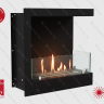 Встроенный биокамин Lux Fire Угловой 490 S (правый угол)